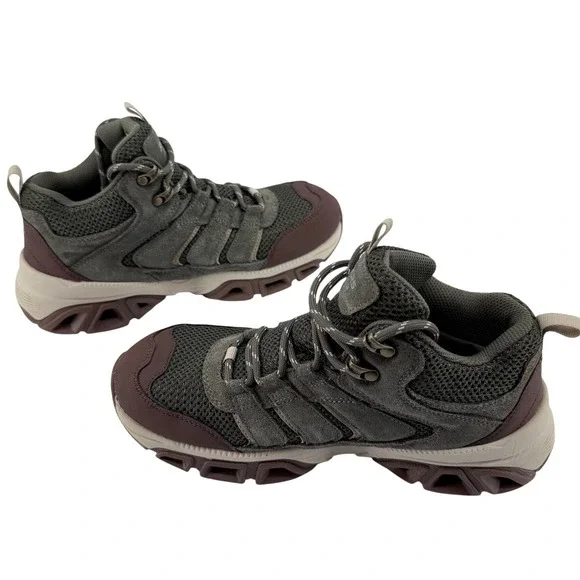Skechers Boots Womens 8 Olive Waterproof Relaxed Air Cooled Memory Foam Hiking - Picture 2 of 12